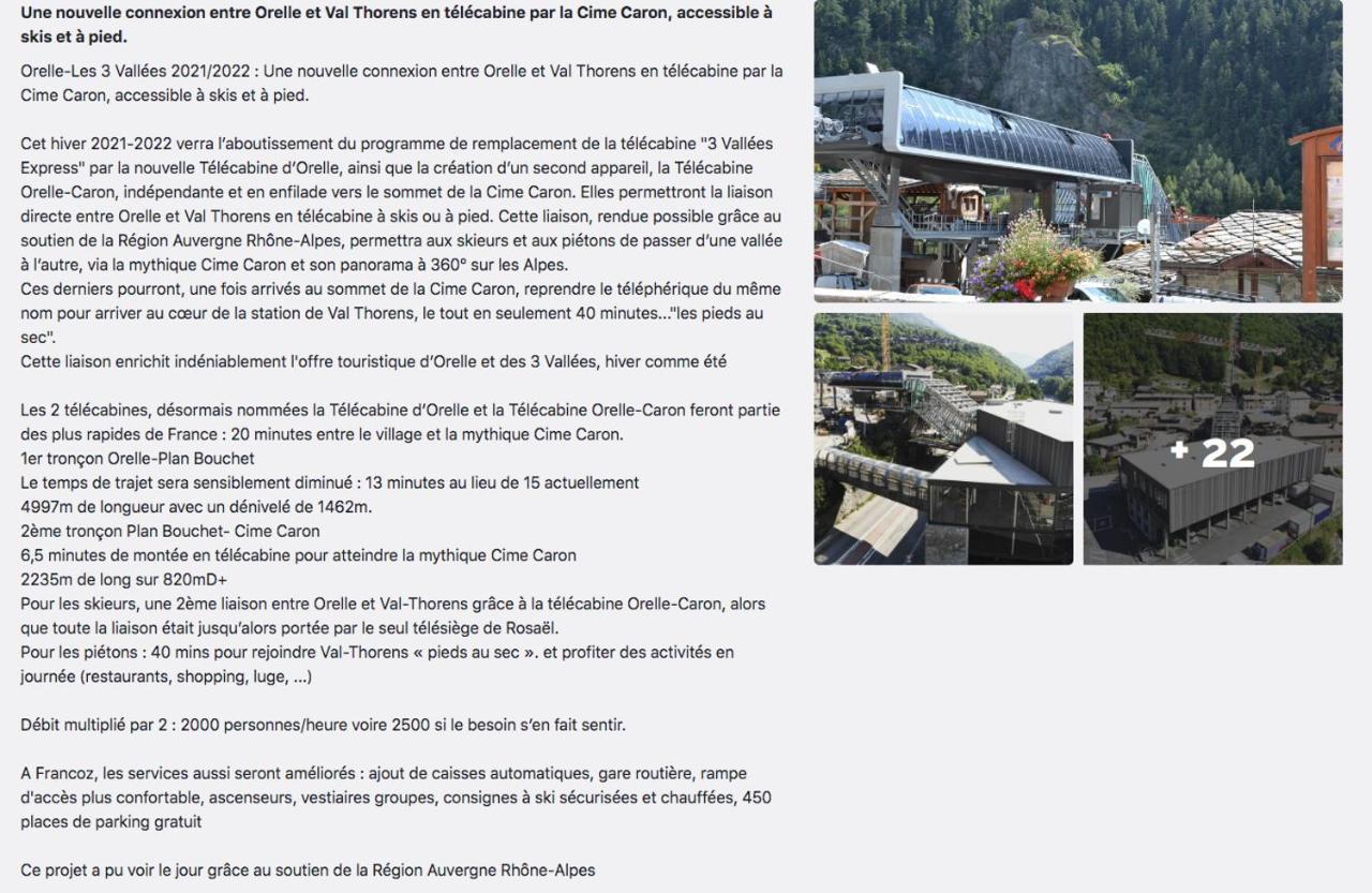 Appartement Orelle Val-Thorens Avec Spa Eksteriør billede